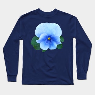 Pansies - Baby Blue Pansy Long Sleeve T-Shirt